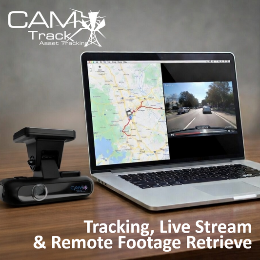 Camtrack 4G Connected Dash Cam with Tracking, Live Stream & Remote Footage Retrieve