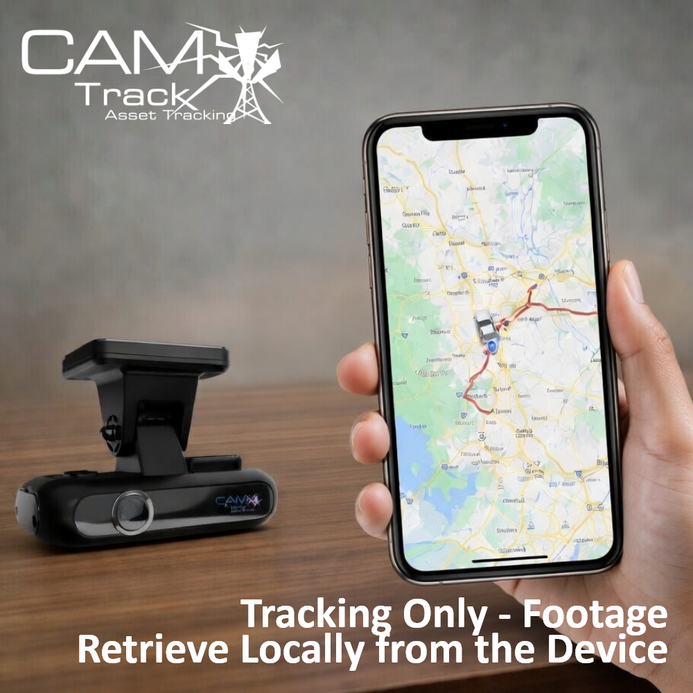 Camtrack 4G Connected Dashcam with Tracking Only - (Footage Retrieve Locally from the Device Only)