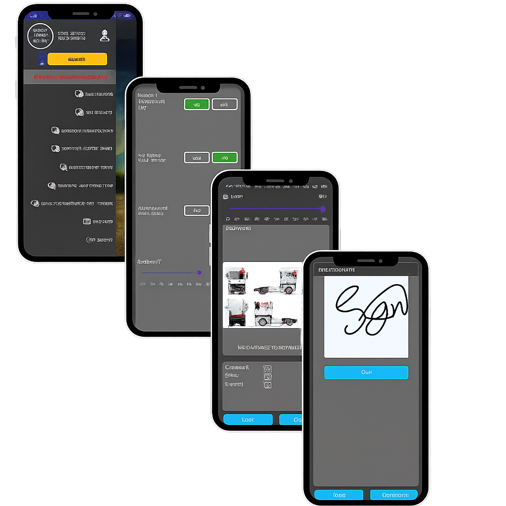 Camtrack Driver App vehicle checks